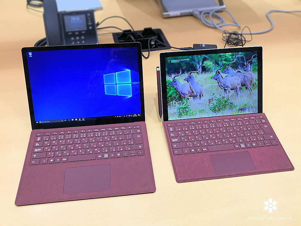 Surface Pro と Laptopを比較
